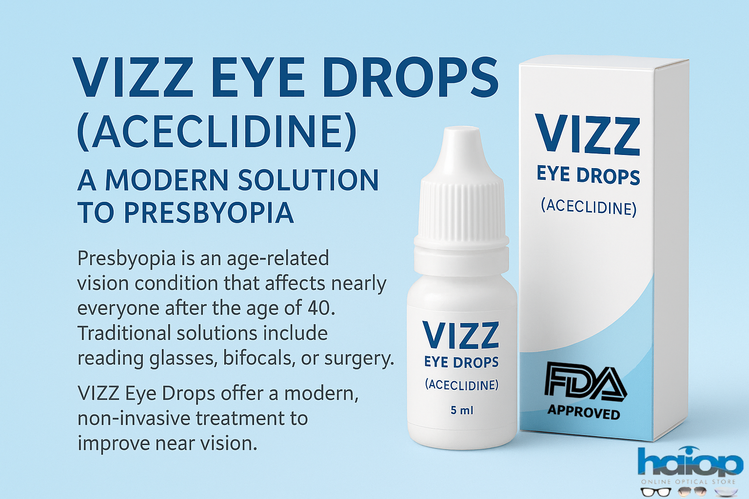 VIZZ-Eye-Drops-Aceclidine Best Optical Shops in Karachi | Haiop.com