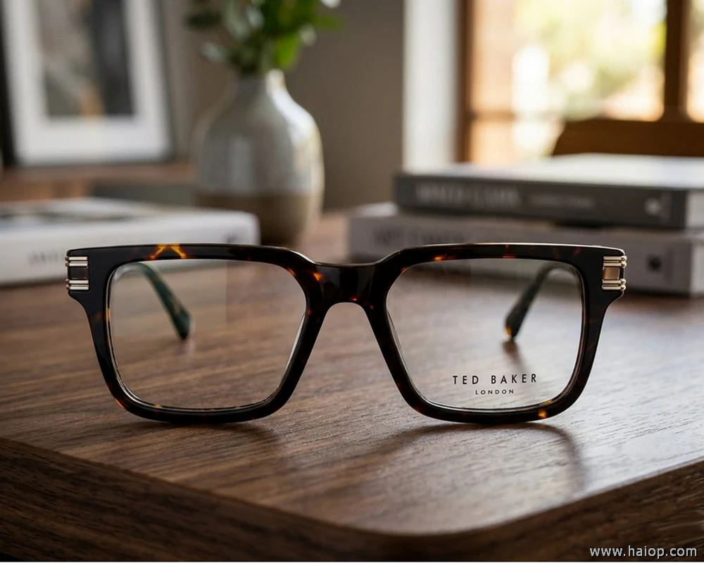 Ted Baker prescription glasses black square frame designer eyewear frames